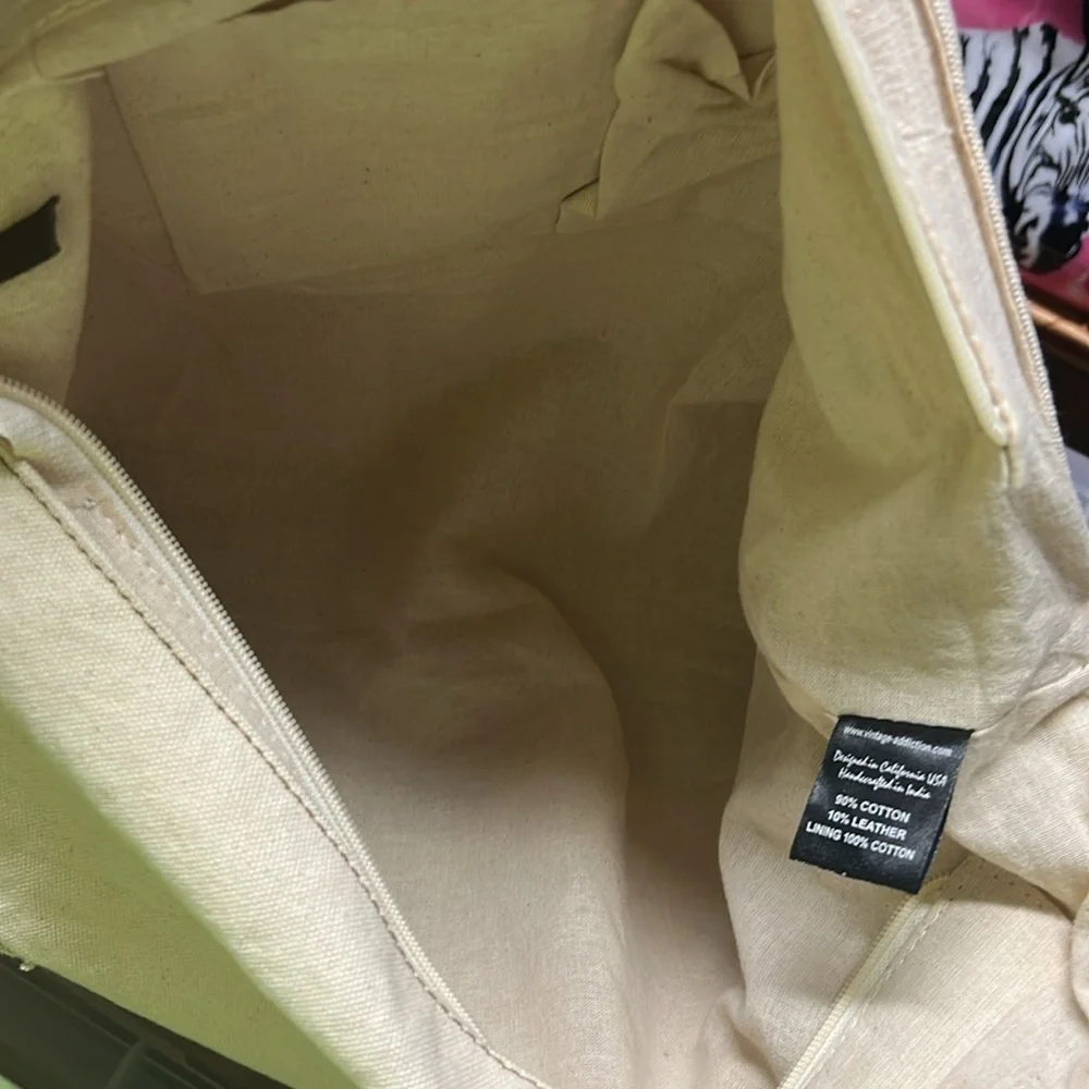 Vintage‎ Addiction Upcycled Canvas Military Tent Messenger Crossbody Men's Bag